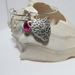 Leopard Cheetah Cat Adjustable Charm Bracelet